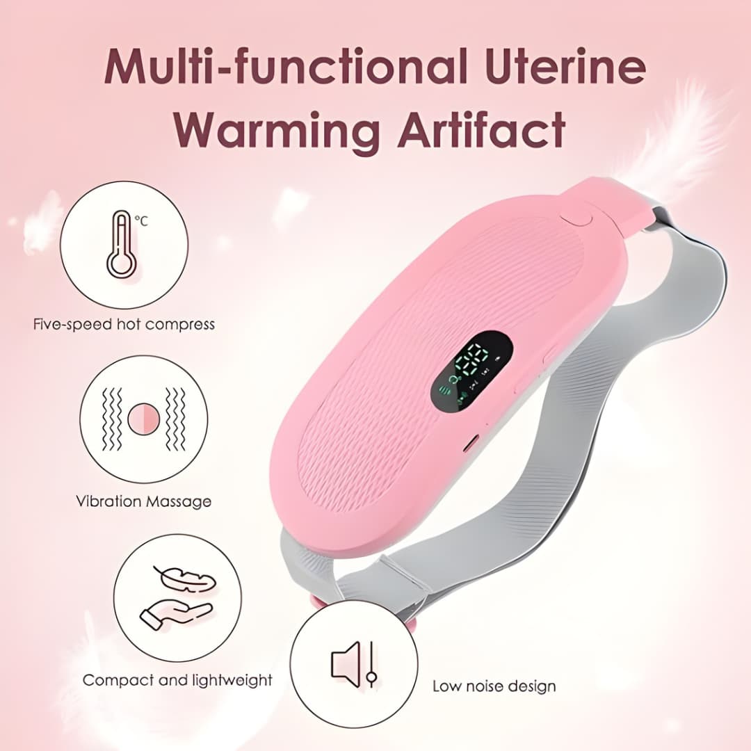 Period Cramp Relief Heating Pad Belt - Soothing Heat Therapy